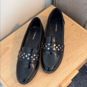 Le Chateau Black Studded Women's Flats